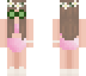 bikini with cucumbers on eyes