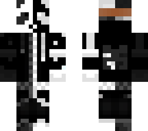 light and dark panda mask