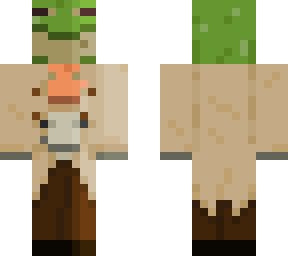 three frogs in a trenchcoat (steve/4px version)