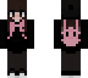 . pink and black clefairy girl .