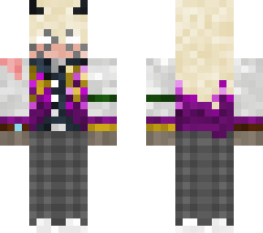 blonde purple vest
