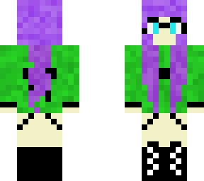 creeper girl with purple hair