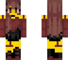 female - red love - black skirt - high boots - horns