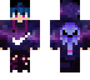 teen in galactic nike clothes