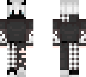 black and white demon boy