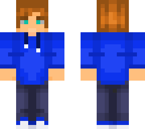 blue hoodie boy | Minecraft Skin