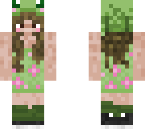 frog girl in a cute flower dress :d