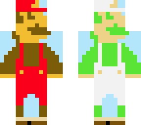 mario and luigi with super mushroom