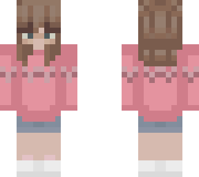short brown hair girl | Minecraft Skin