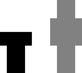 white + black = gray