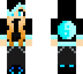 blond girl with black blue hoodie