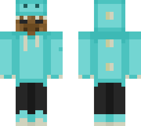 capybara w/ dino hoodie blue