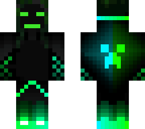 blue and green creeper
