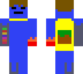 blue guy with cape