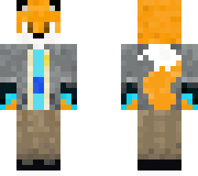 fox in gray hoodie