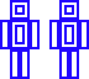 target (red and blue)