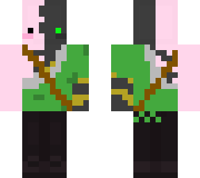 axolotl in a suit but its in links totk outfit
