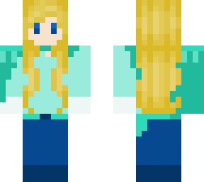 blonde girl with ram horns in royal outfit