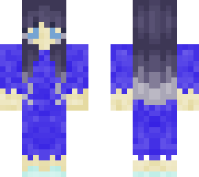 h2o hair w/ water dress and diamond shoes