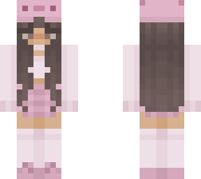 pink axolotl girl