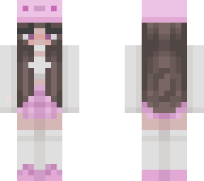 pink axolotl girl