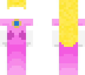 princess peach’s dress & hair