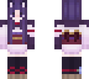 purple hair girl