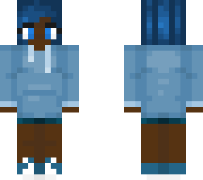 blue hoodie girl      by~slimeyemeralds