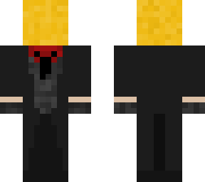 golden apple with suit