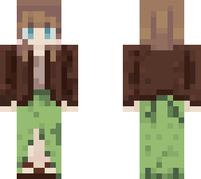 green skirt