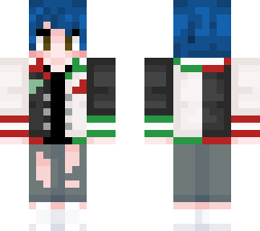 nonbinary person with blue hair