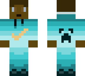 ayezyee minecraft skin (nike/creeper black boy)