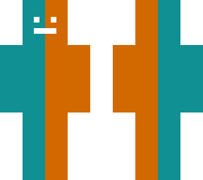blue and orange man