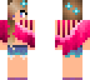 blue and pink