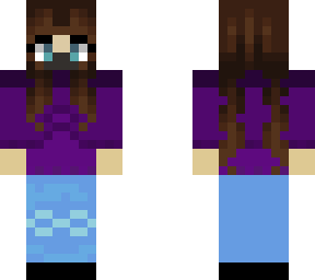 brown hair girl skin