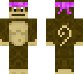monkey with pink bandana