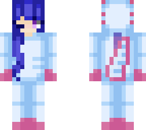 cyan axolotl girl