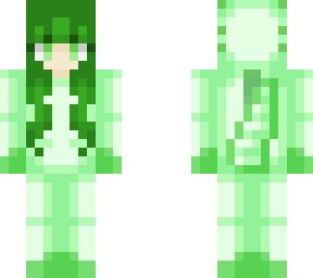girl in green axolotl onesie