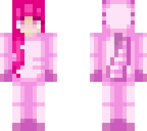 girl in pink axolotl onesie