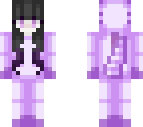 girl in purple axolotl onesie