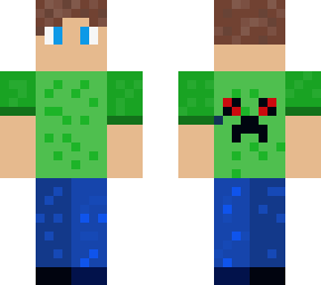 green boy with a t-shirt