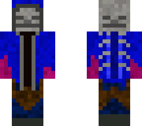 magician skeleton with skull