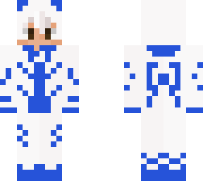 blue kitsune suit!