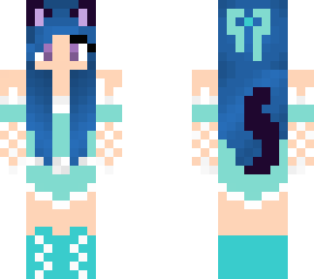 cute cat maid girl