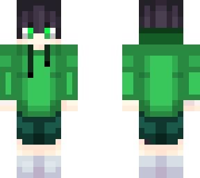 Green Hoodie Boy | Minecraft Skin