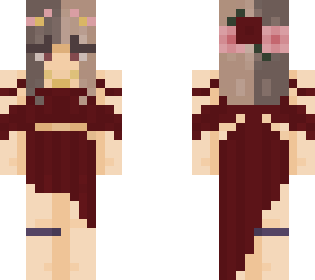 red gown