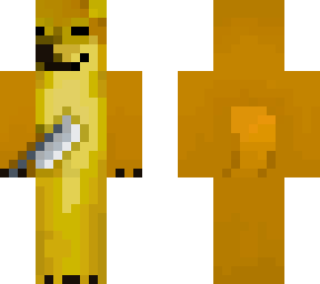 dogge with knife
