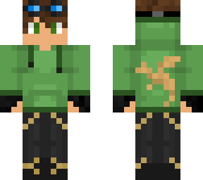 green hoodie