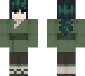 green kimono