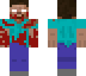 herobrine with blood